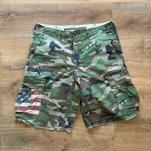 Denim & supply camo shorts
